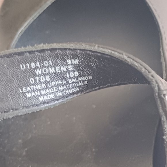 Underfoot| Black Leather Mary Jane Wedge Heel Sz 9 Comfort Minimal Professional main image 8